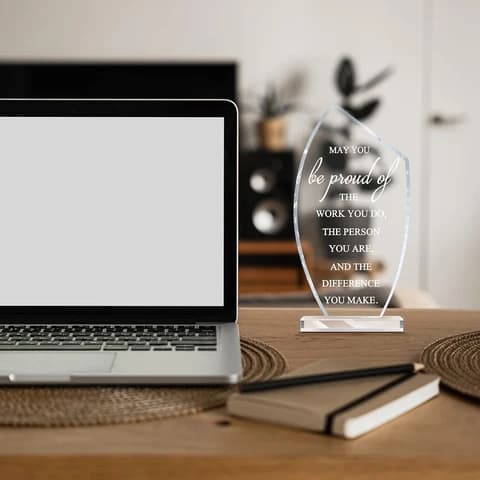 Crystal-Clear Architectural Milestone Achievement Trophy