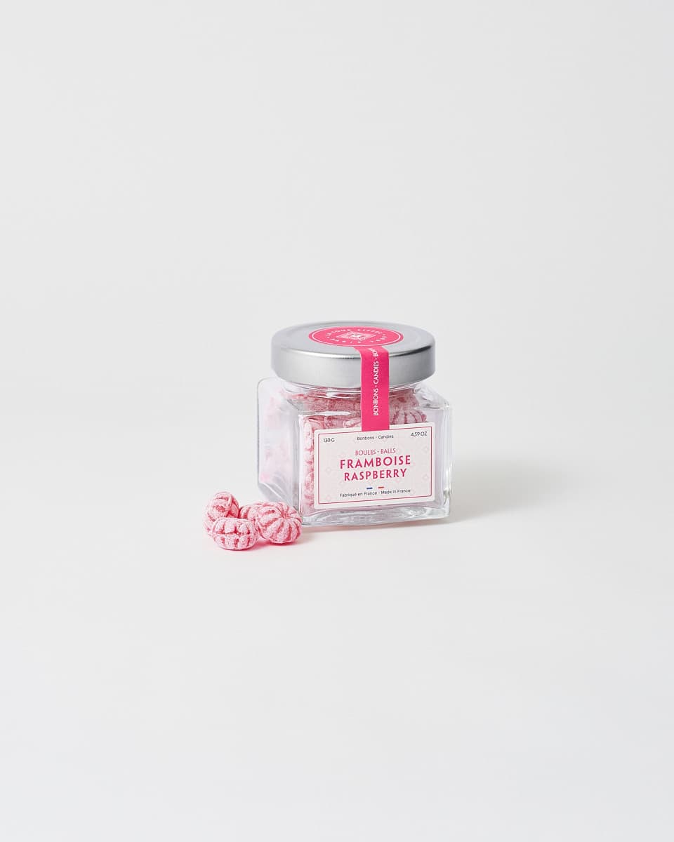 Artisan Raspberry Candy Jar (130g) - Signature Collection