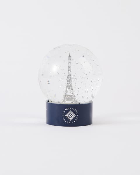 Silver Chrome Glass Snow Globe - SIGNATURE COLLECTION