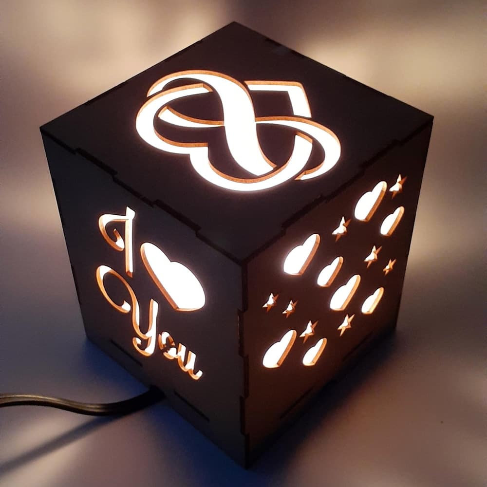 Geometric Nordic Tea Light Shadow Lantern