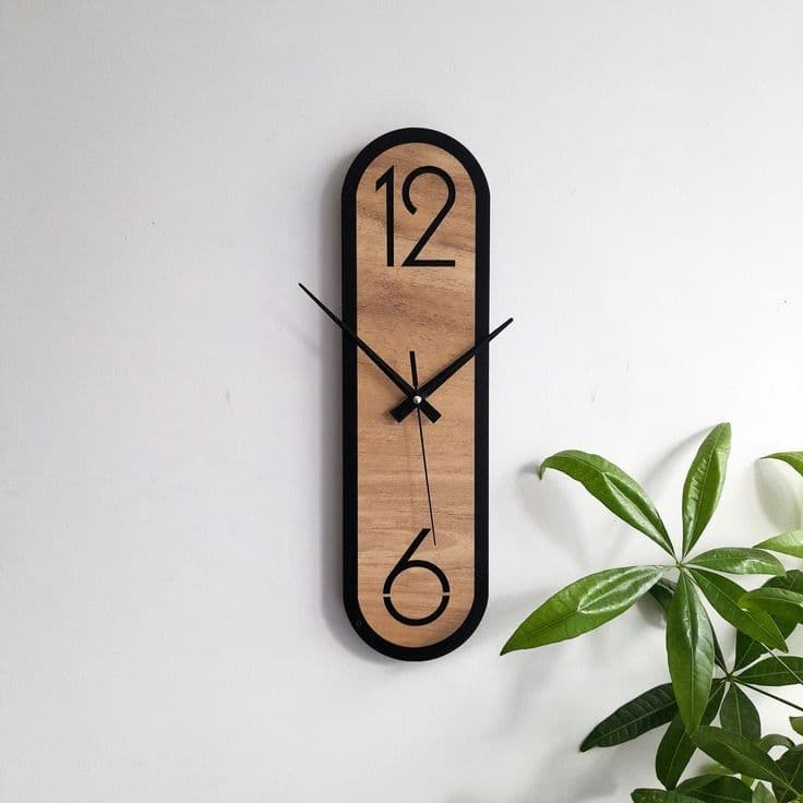 Modern Minimalist Silent Quartz Pendulum Wall Clock