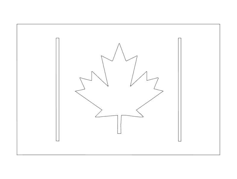 Canadian Maple Leaf Laser-Carved Hardwood Keepsake Plaque